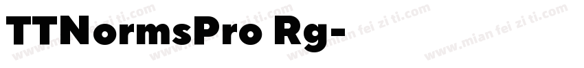 TTNormsPro Rg字体转换